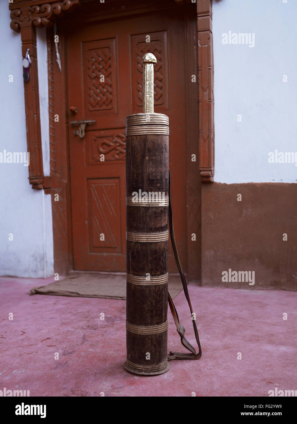 Solgur tea maker ; Tingmosgang ; Ladakh ; Jammu and Kashmir ; India Stock Photo