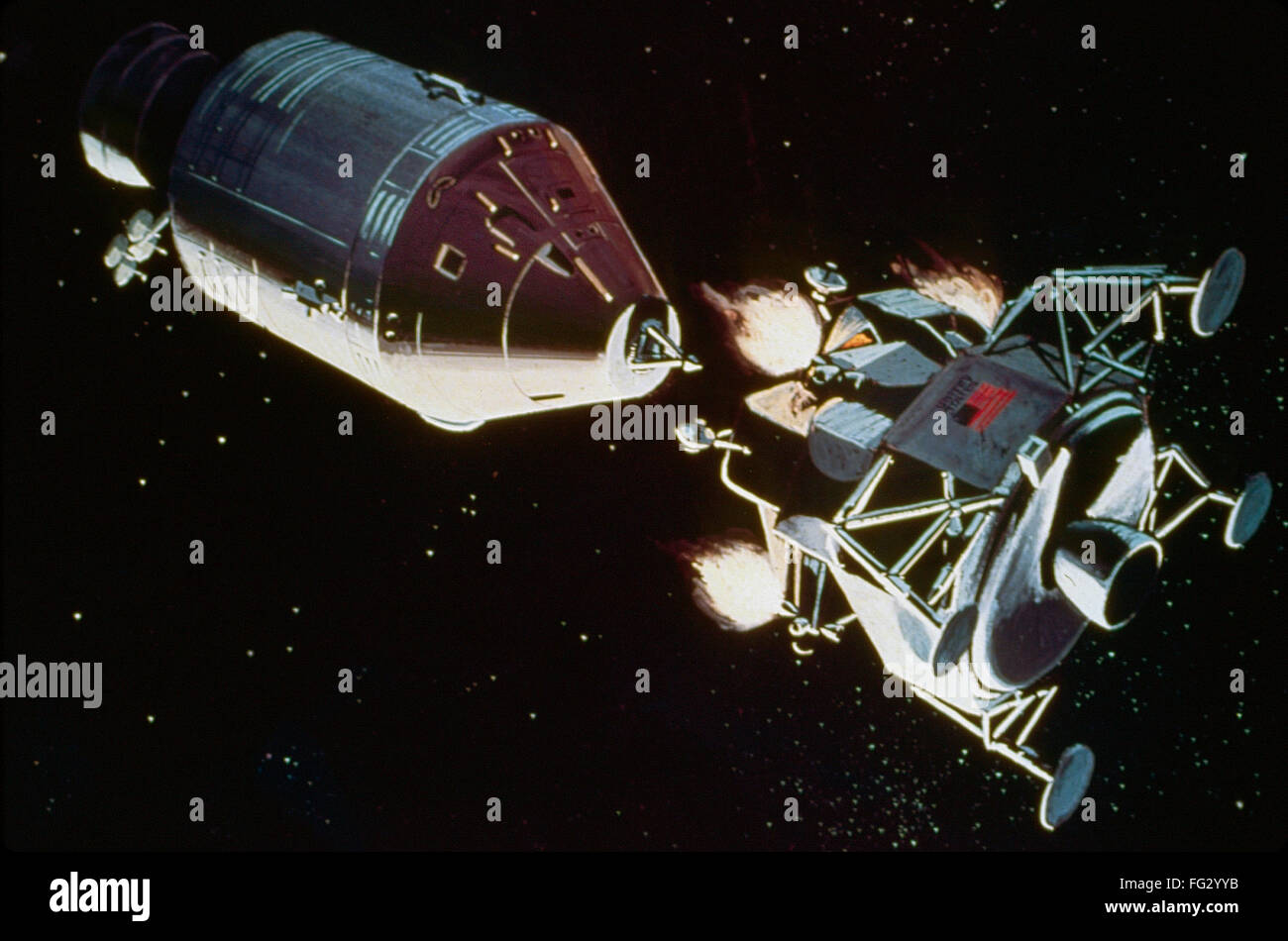 APOLLO 11, 1969. /nConceptual artwork of the Apollo 11 Lunar Module ...