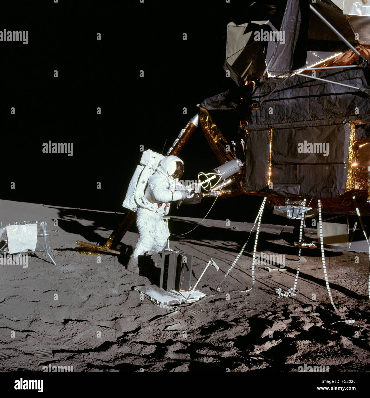 APOLLO 12, 1969. /nAstronaut Alan L. Bean near the Apollo 12 Lunar ...