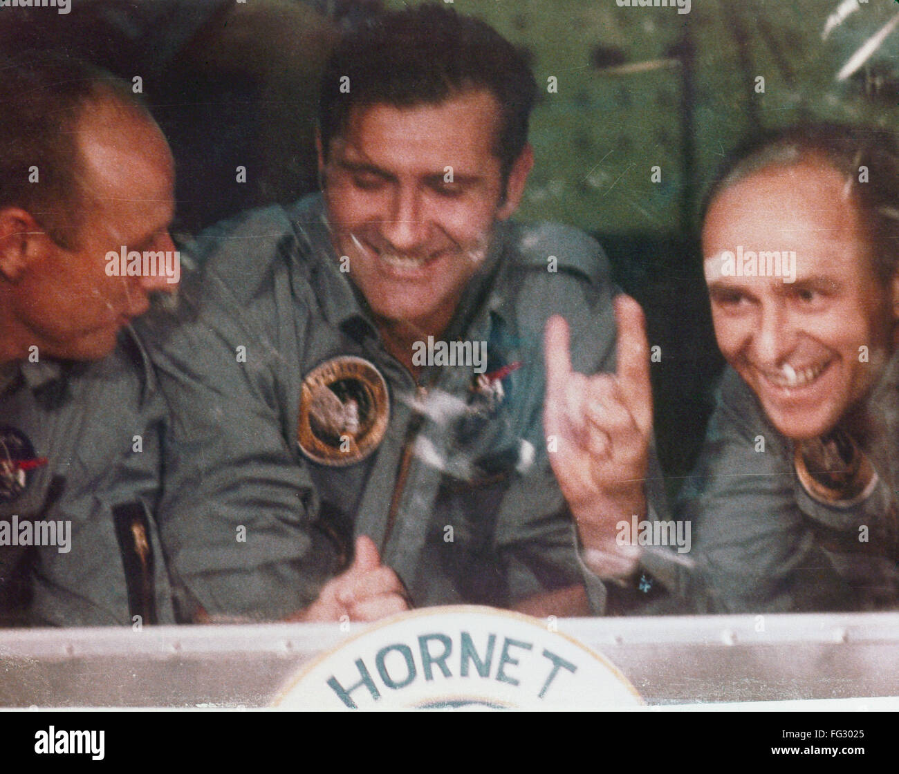 APOLLO 12 QUARANTINE, 1969. /nAstronauts Alan L. Bean, Richard F