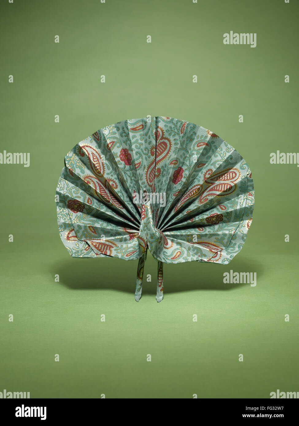 origami peacock India Asia Stock Photo