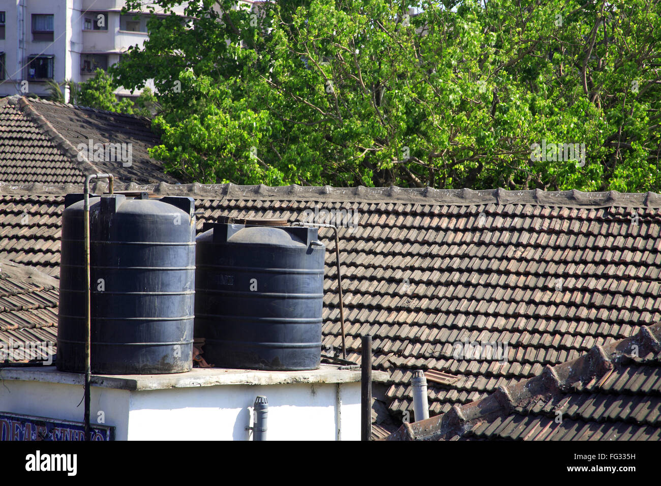 260 Roof Top Water Tank House Stock Photos - Free & Royalty-Free