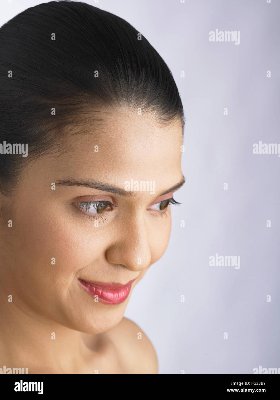 South Asian Indian woman smiling MR # 702 Stock Photo - Alamy