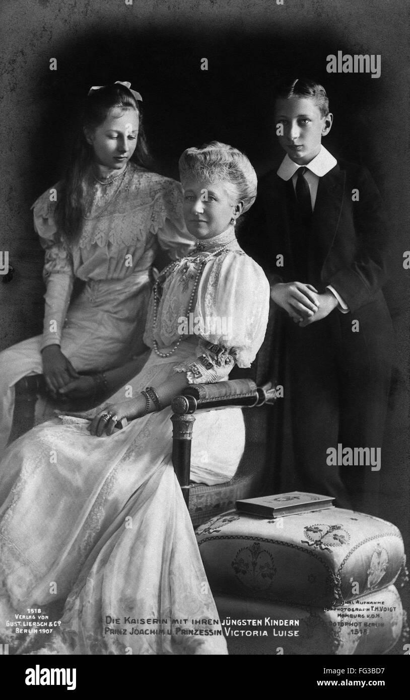 PRUSSIA ROYAL FAMILY. /nGerman empress and queen of Prussia Augusta