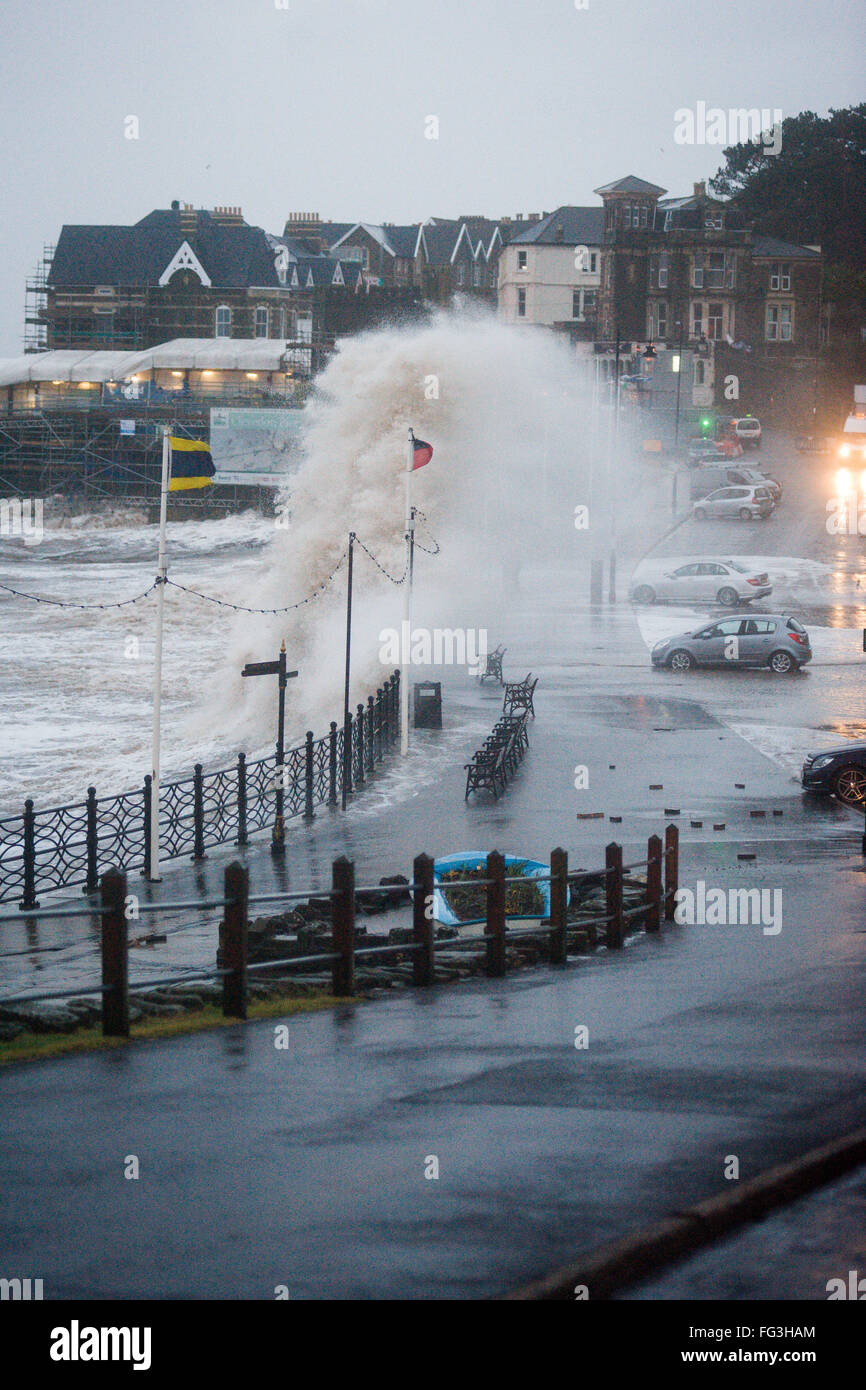 Bad weather in Weston Supermare Storm Imogen Stock Photo Alamy