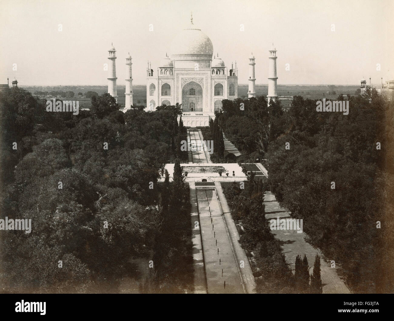 INDIA: TAJ MAHAL. /nThe Taj Mahal in Agra, India. Photograph, c1885. Stock Photo