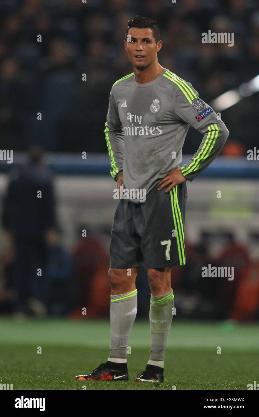 Rome, Italy. 17th February, 2016. Cristiano Ronaldo in action 