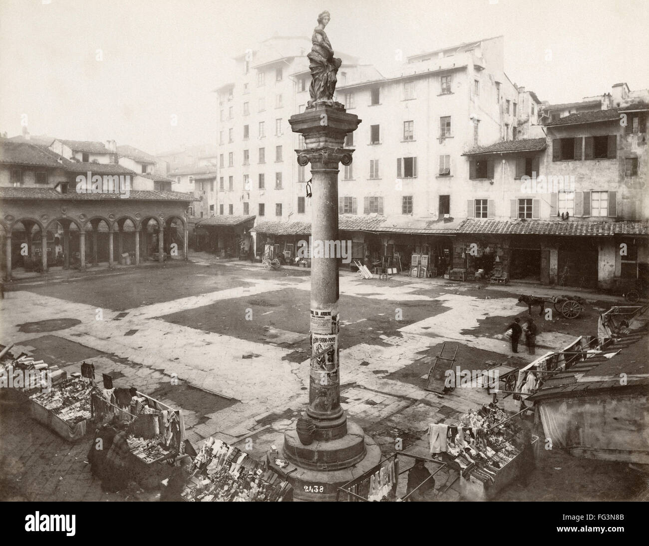 ITALY: FLORENCE. /nThe Old Market in Florence, Italy. Photograph by the ...