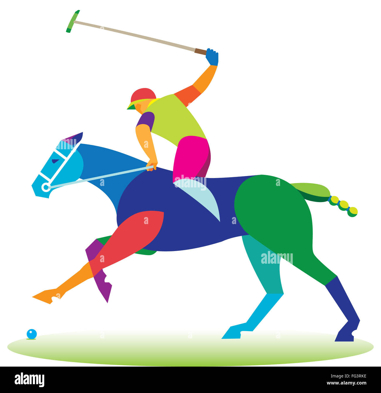 Polo horse game Stock Photo Alamy