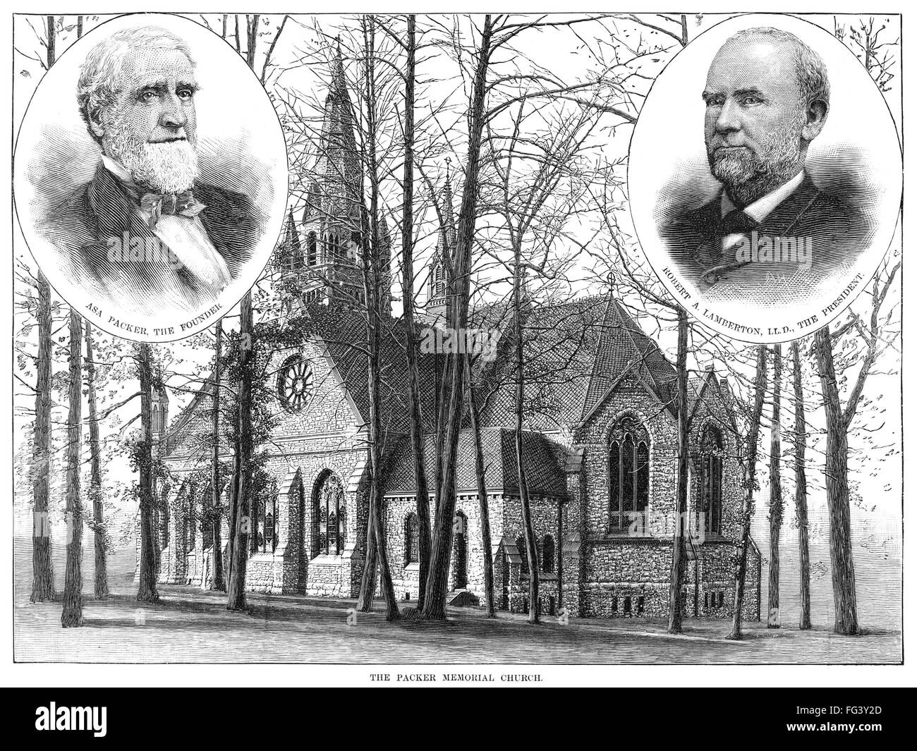 LEHIGH UNIVERSITY, 1888. /nPacker Memorial Church at Lehigh University