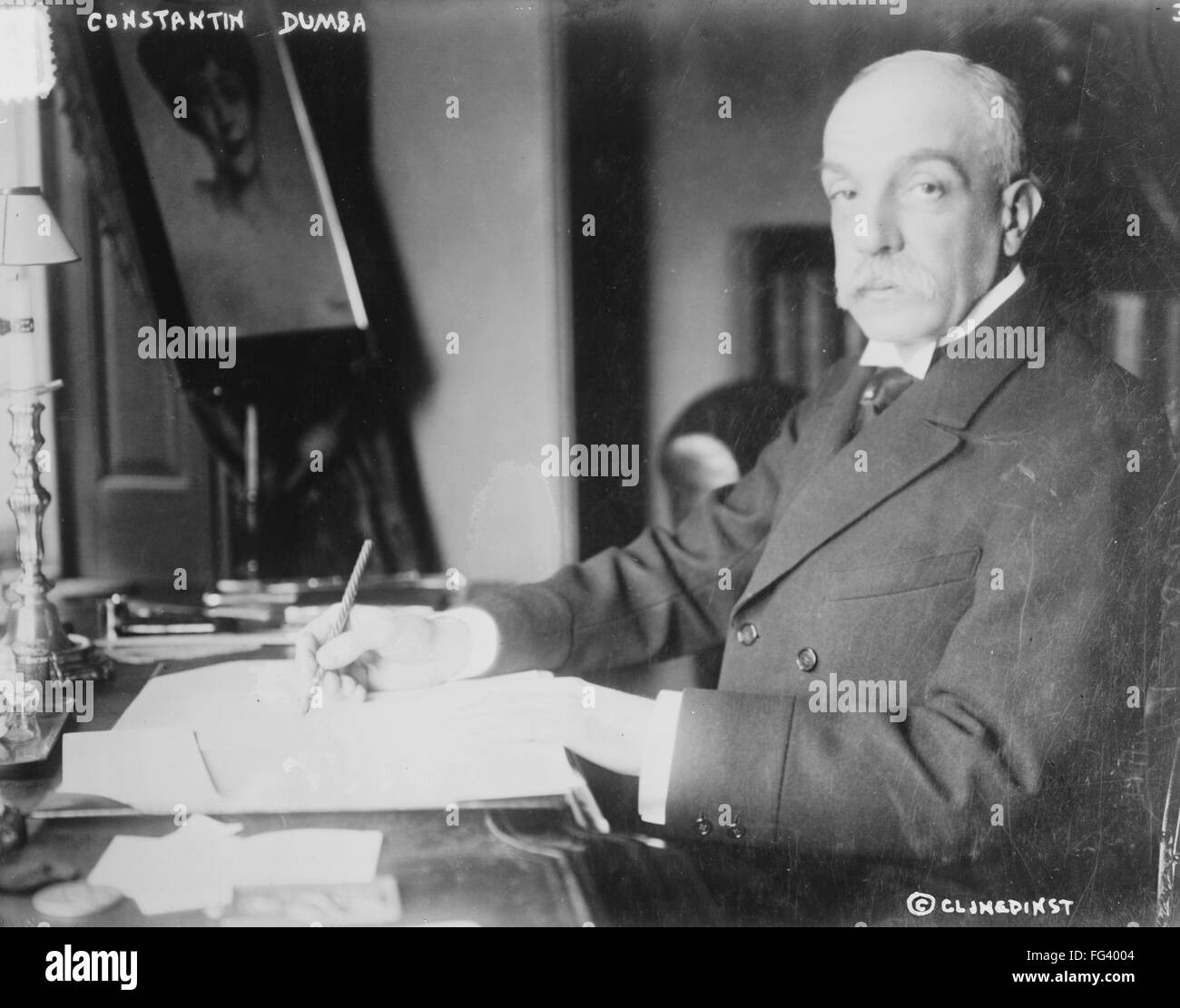 KONSTANTIN DUMBA /n(1856-1947). Austro-Hungarian diplomat to the United States accused of espionage during World War I. Photograph, c1913. Stock Photo