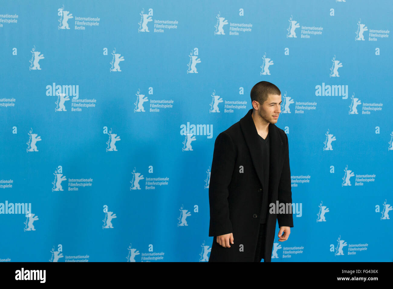 Berlin, Germany. 17th February, 2016. Actor Nick Jonas attends the 'Goat' photo call during the 66th Berlinale International Film Festival Berlin Credit:  Odeta Catana/Alamy Live News Stock Photo