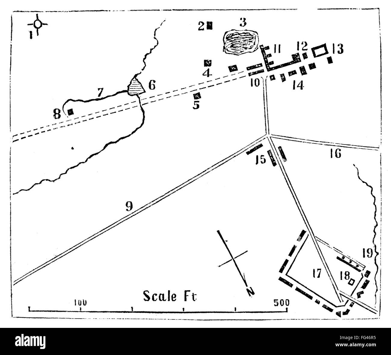 DRUMMOND MINE, 1873. /nPlan of the Drummond coal mine in Westville
