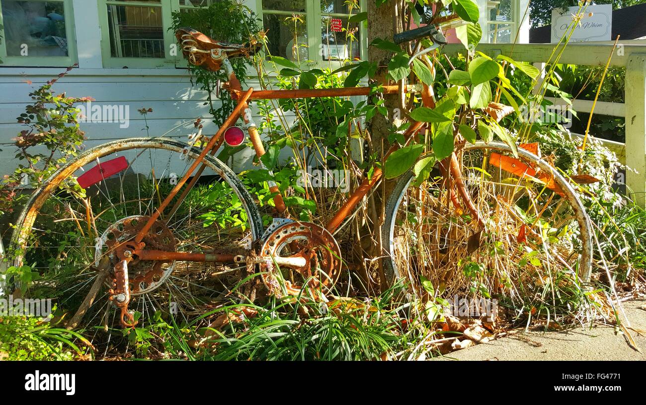 House with bicycle hi-res stock photography and images - Alamy