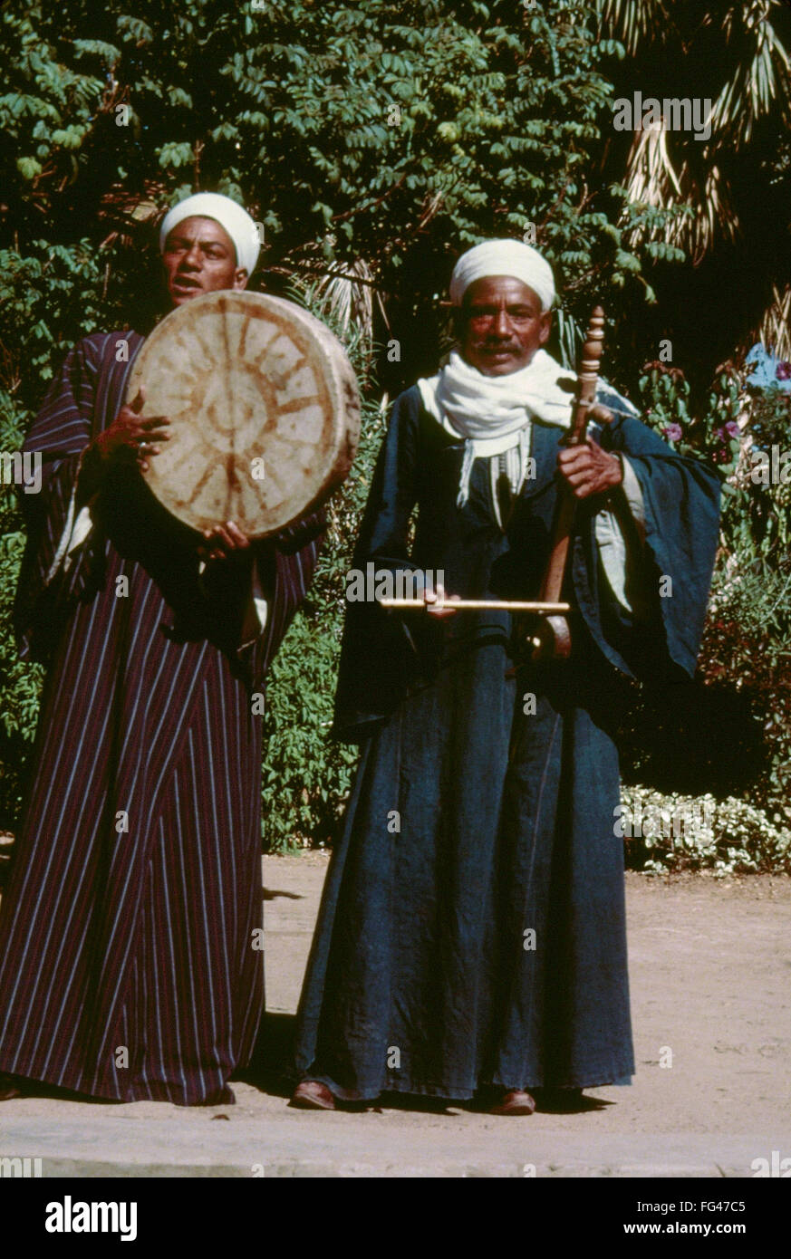 EGYPT MUSICIANS, c1970. /nNubian musicians at Aswan, Egypt. Photograph