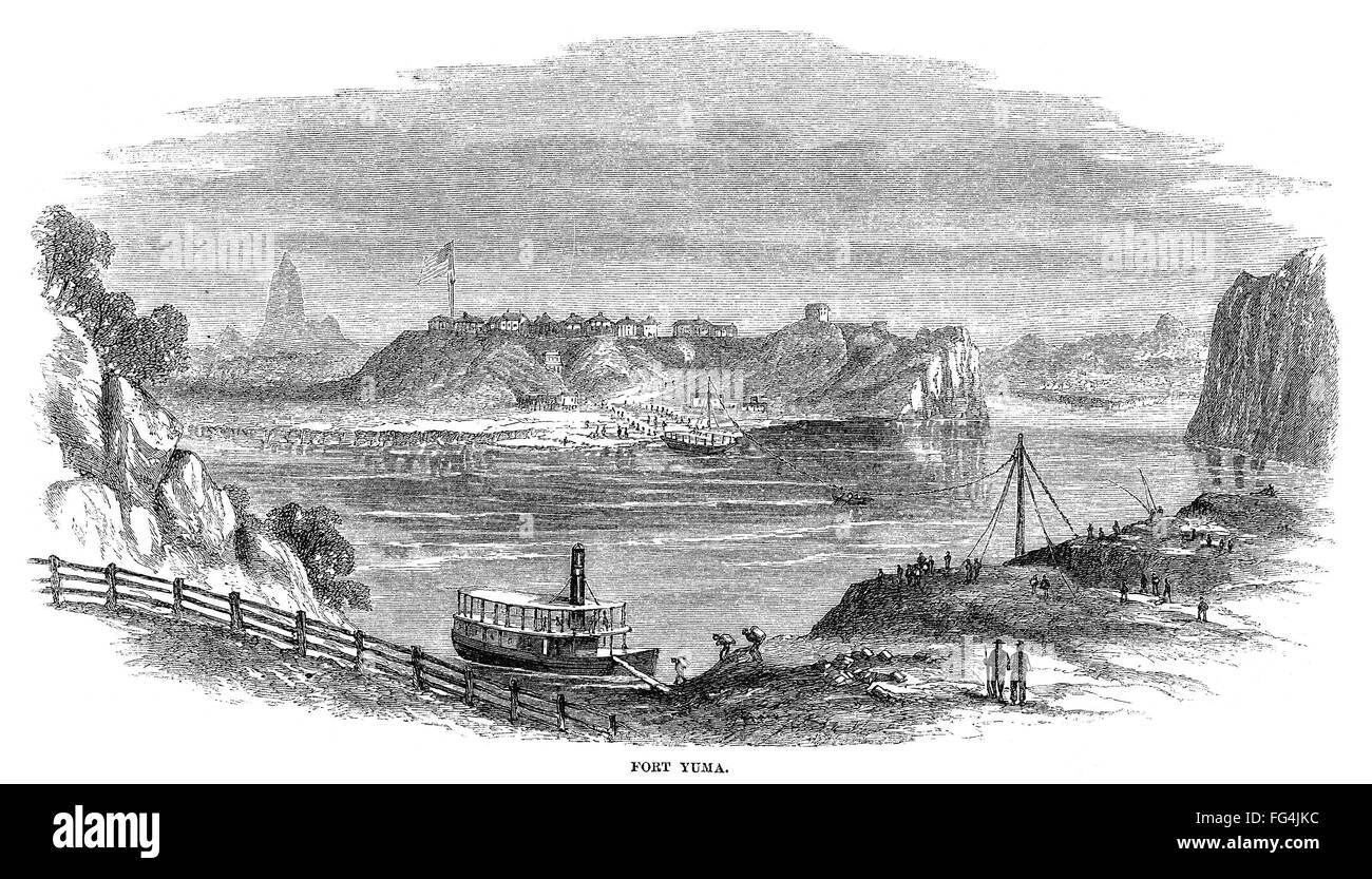 FORT YUMA, 1864. /nView of Fort Yuma, California, across the Colorado