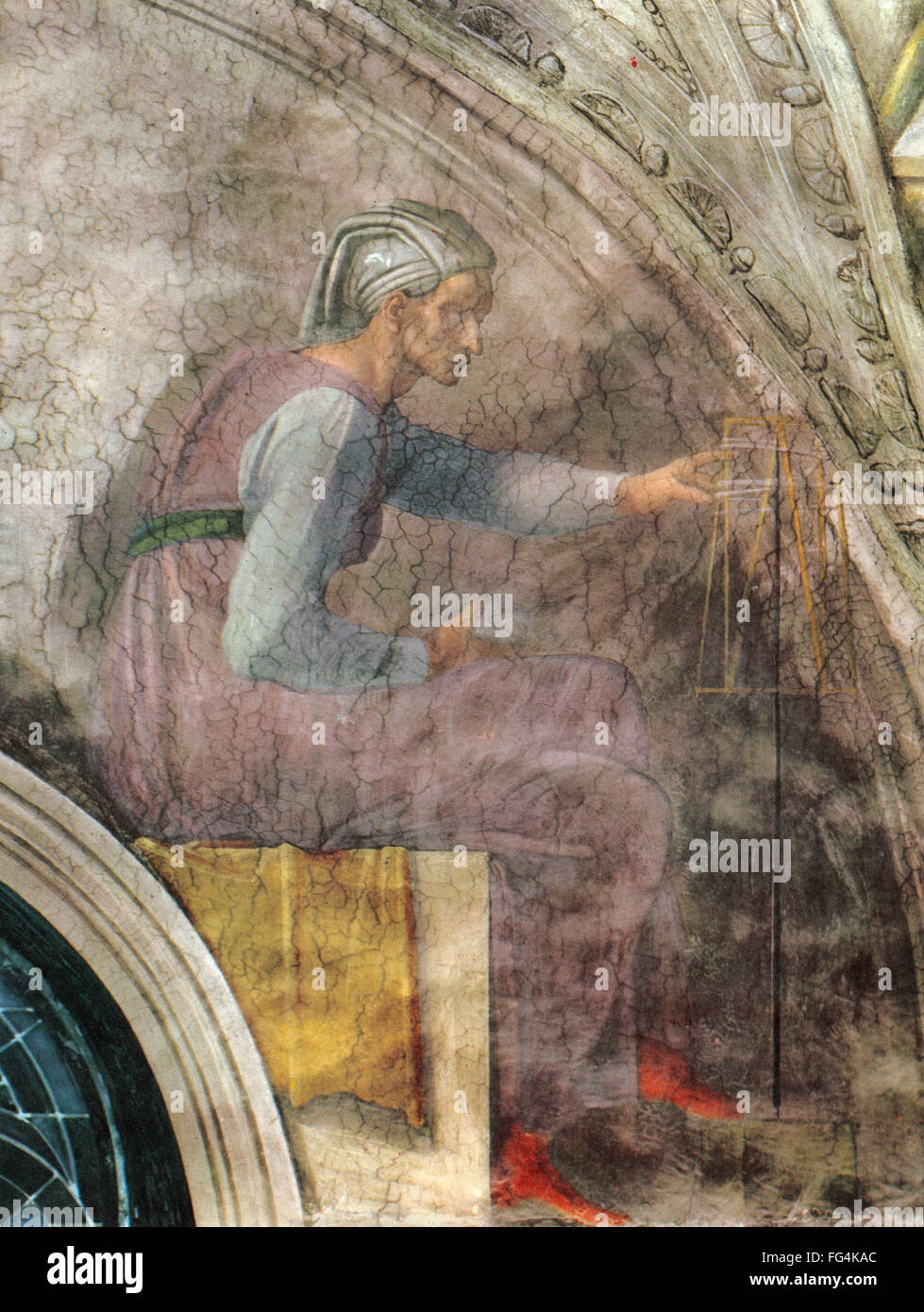 Michelangelo Bathsheba Nbathsheba Spinning Sistine