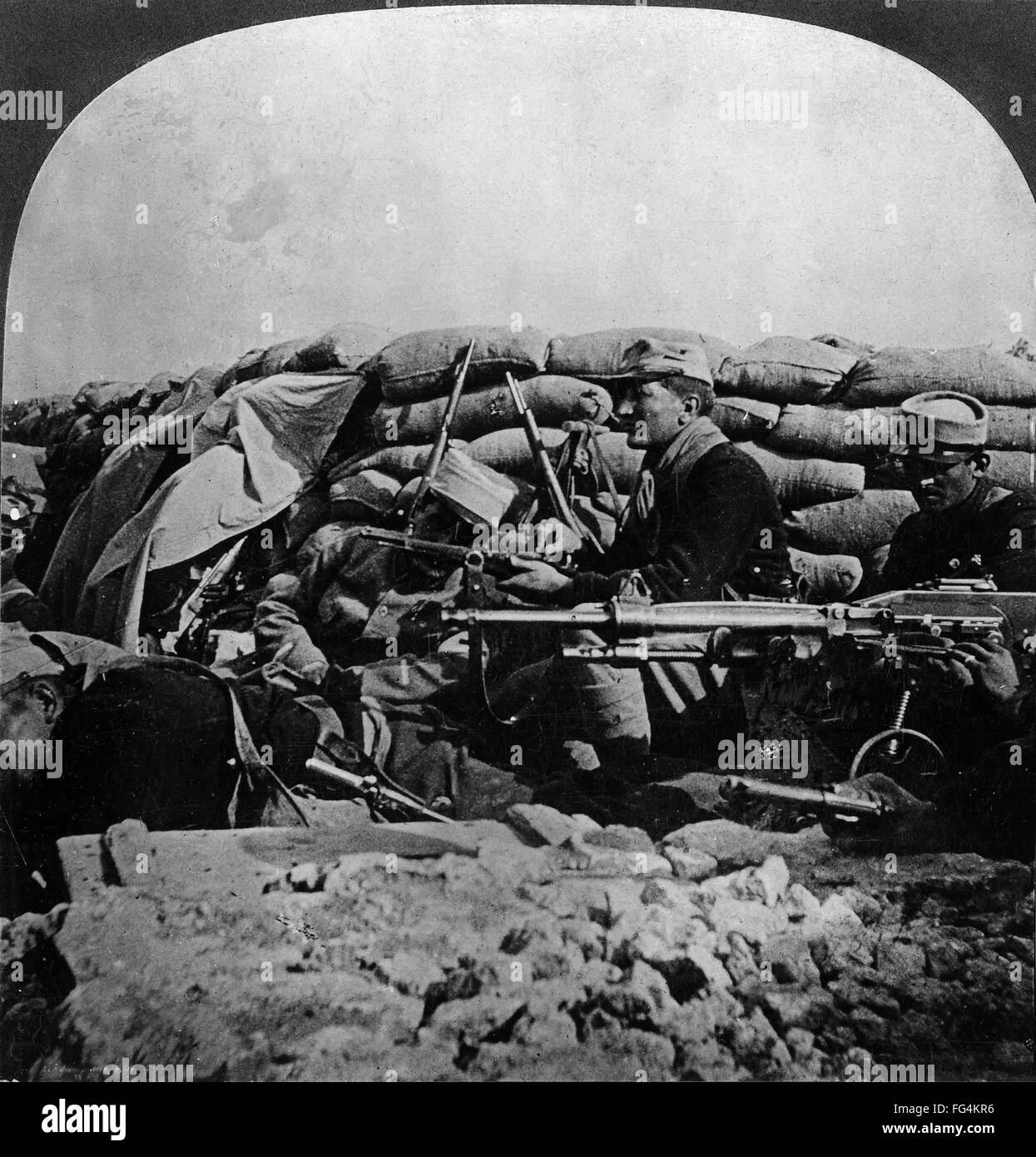 Photo Ancienne WWI - Tranchée France - Tirage Argentique 1916