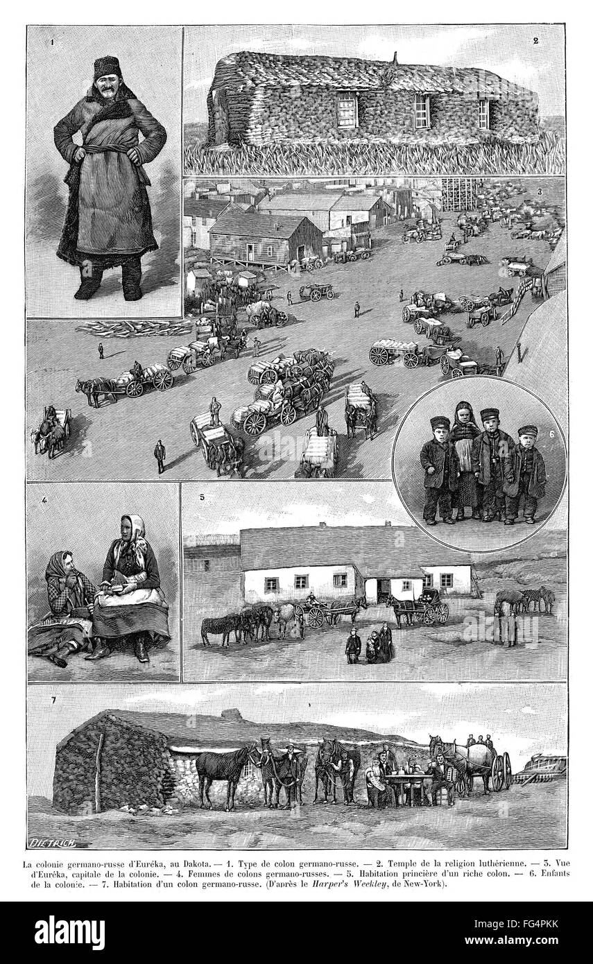 GERMANRUSSIAN IMMIGRANTS. /nScenes from the GermanRussian settlement