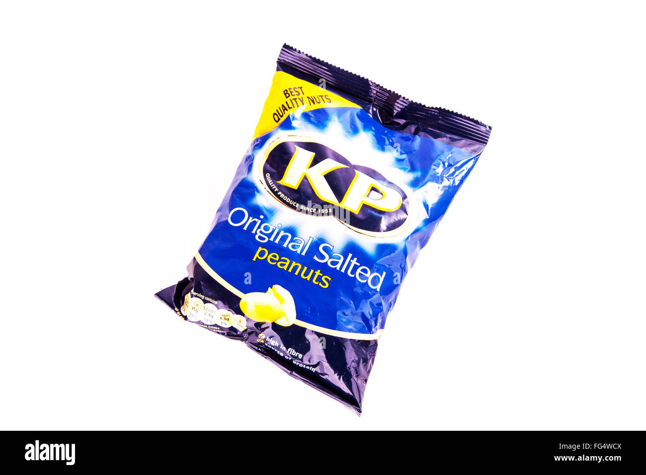 KP peanuts salted peanut nuts nut pack packet reduced salt Cut out