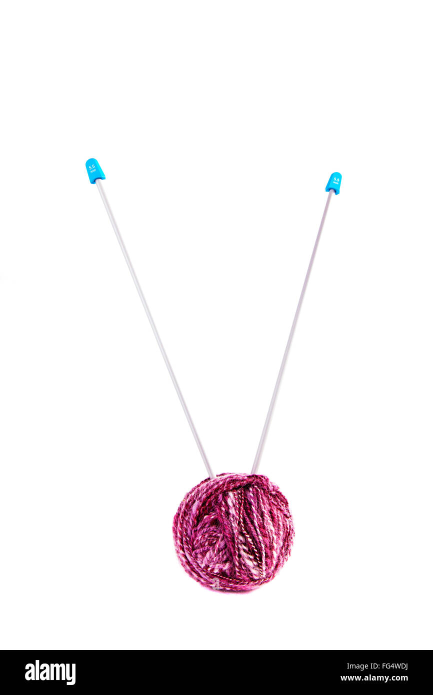 Knitting needles wool cutout hires stock photography and images Alamy