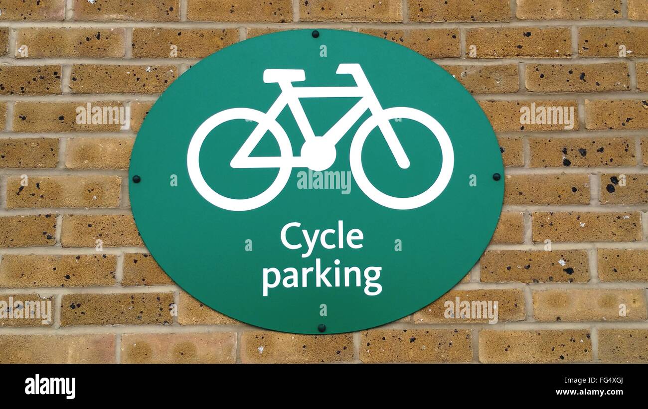 No Bicycle Parking Sign On High Resolution Stock Photography and Images ...