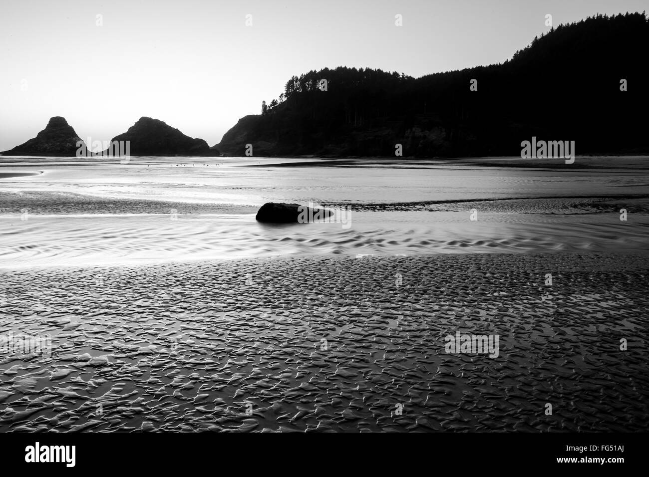 Beautiful oregon coast Black and White Stock Photos & Images - Alamy