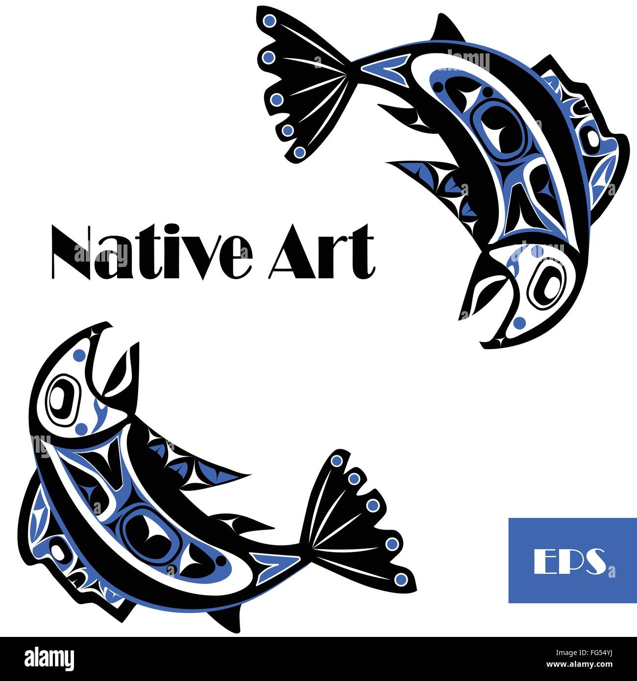 Traditional native american indian salmon hi-res stock photography and