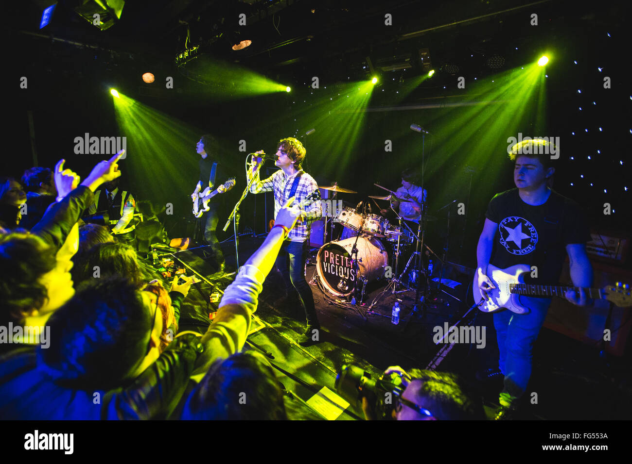 Feb. 11, 2016 - Pretty Vicious perform live at Dingwalls in Camden as part of the NME Awards shows, 2016 (Credit Image: © Myles Wright via ZUMA Wire) Stock Photo