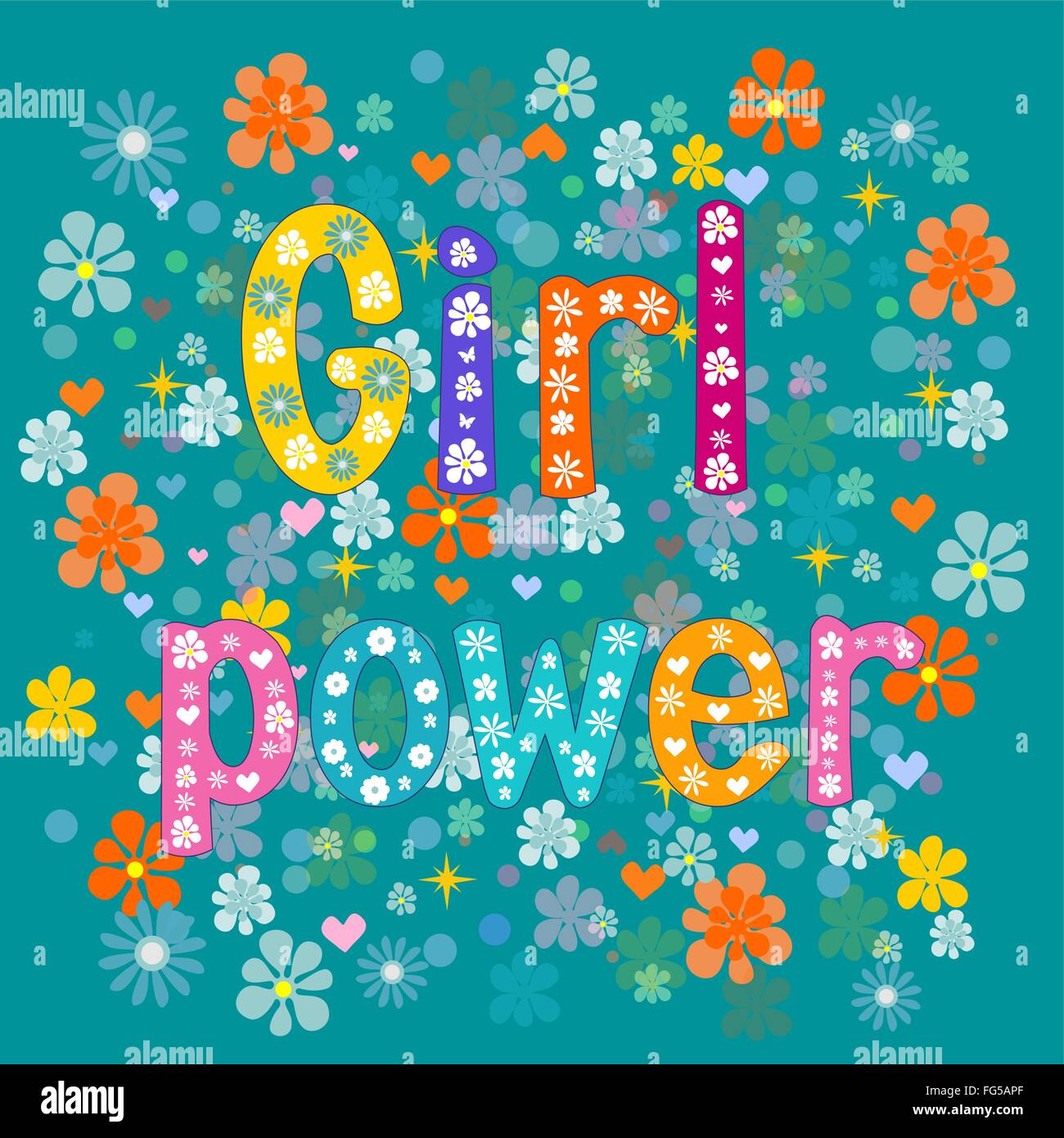 Girl power. Vector Stock Vector Image & Art Alamy