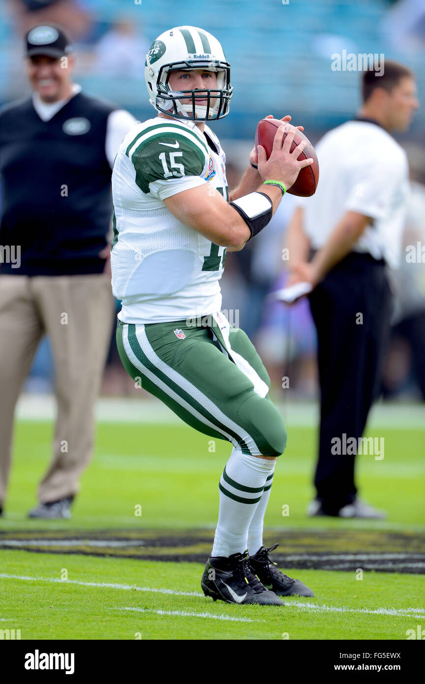 New York Jets Tim Tebow meets San Diego Chargers Phillip Rivers on the  field after the game in week 16 of the NFL season at MetLife Stadium in  East Rutherford, New Jersey