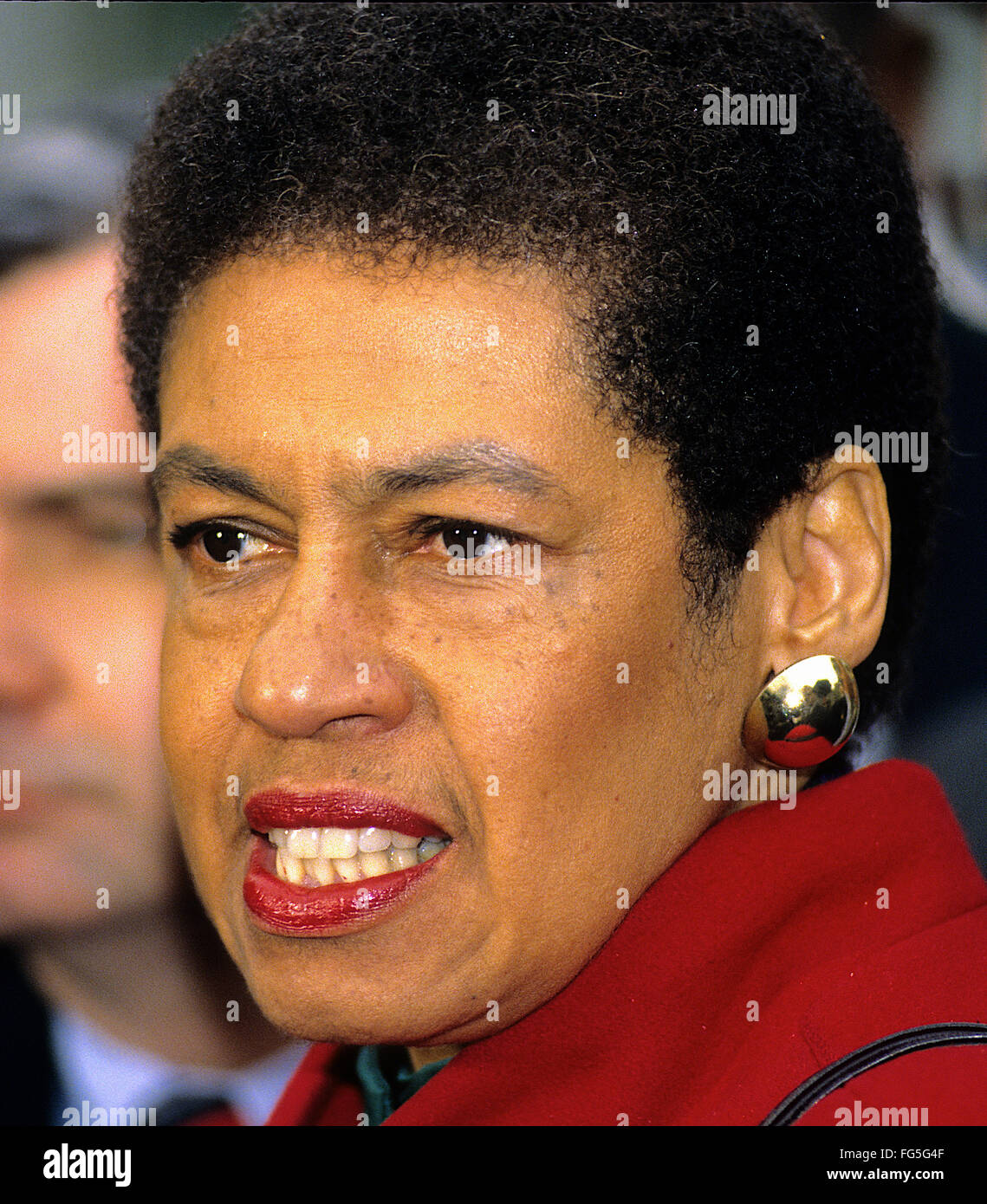 Washington, DC., USA,  1993 Congresswoman Eleanor Holmes Norton. Eleanor Holmes Norton is a Delegate to the United States Congress representing the District of Columbia. As a non-voting delegate to the U.S. House of Representatives, Norton may serve on committees, as well as speak on the House floor; however, she is not permitted to vote on the final passage of any legislation. As a quasi-member of the House, Norton is known as 'D.C. Delegate, Eleanor Holmes Norton'. Credit: Mark Reinstein Stock Photo