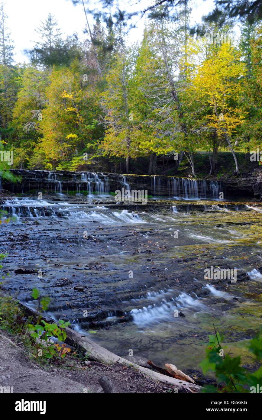 Au Train Falls, Hiawatha National Forest, Upper Peninsula, Michigan