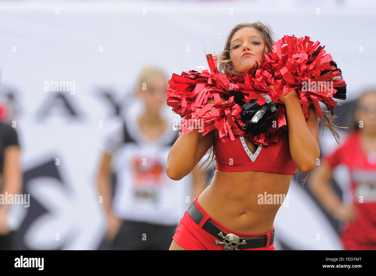 Tamap, Florida, USA. 9th Sep, 2012. Tampa Bay Buccaneers cheerleaders during the Bucs game against the Carolina Panthers at Raymond James Stadium on September 9, 2012 in Tampa, Florida. ZUMA Press/Scott A. Miller © Scott A. Miller/ZUMA Wire/Alamy Live News Stock Photo