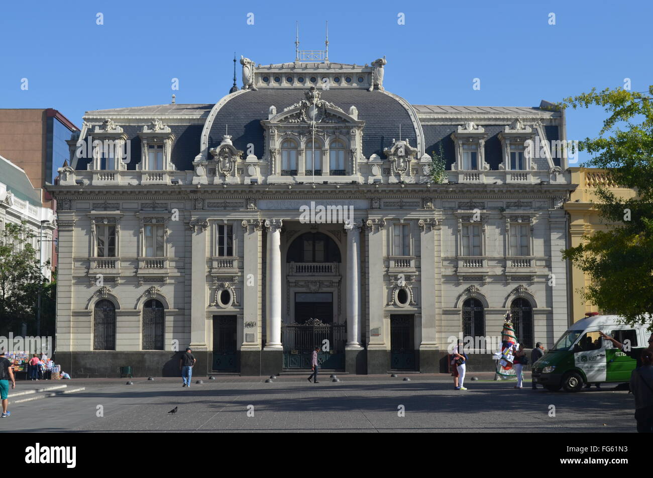 The Correo Central (central post office), in the Plaza de Armas, Santiago, Chile Stock Photo