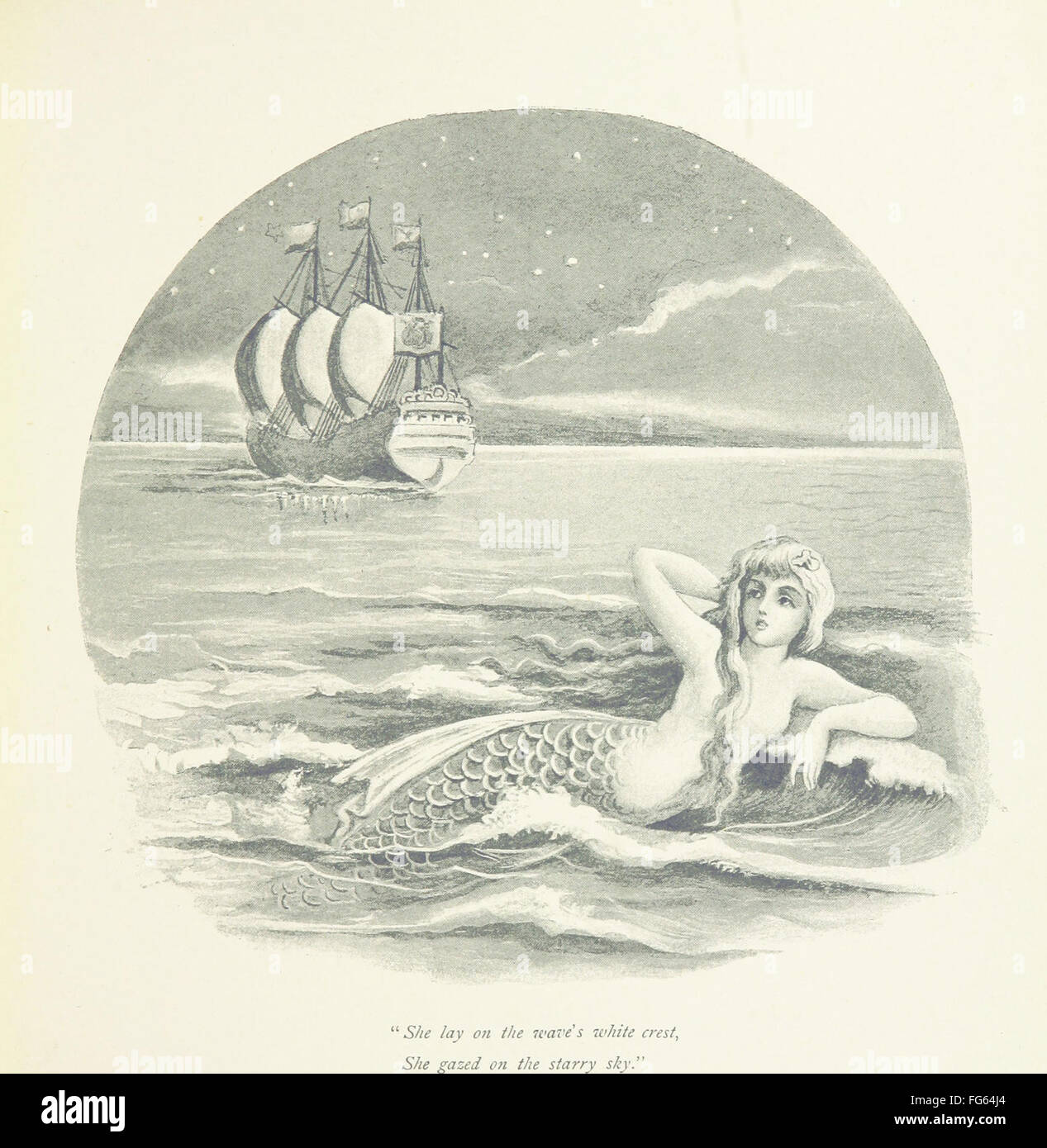 1 of 'The Story of the Mermaiden. Adapted from the German of Hans Andersen, by E. Ashe ... Illustrated by Laura Troubridge. [I Stock Photo