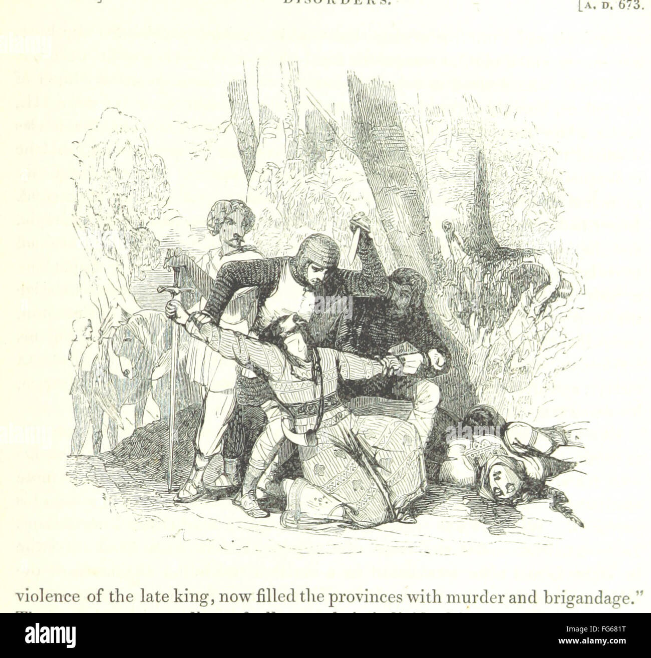 This illustrated book provides a pictorial history of France, featuring designs by Jules David. It captures important moments and figures in French history through detailed illustrations and historical documentation. Stock Photo