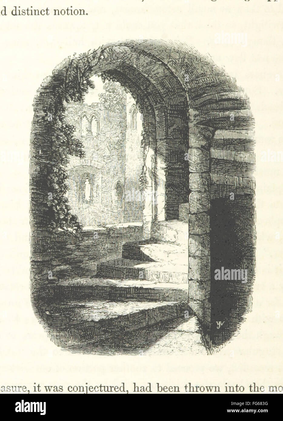 40 of '[The Castles and Abbeys of England ... Illustrated by ... engravings.]' Stock Photo