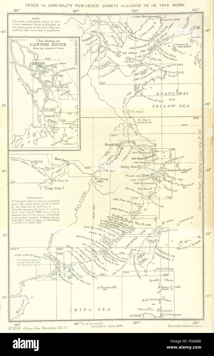 2 of 'The China Sea Directory. Vol. III. ... Third edition. Compiled from various sources (by Staff-Commander W. H. Petley)' Stock Photo