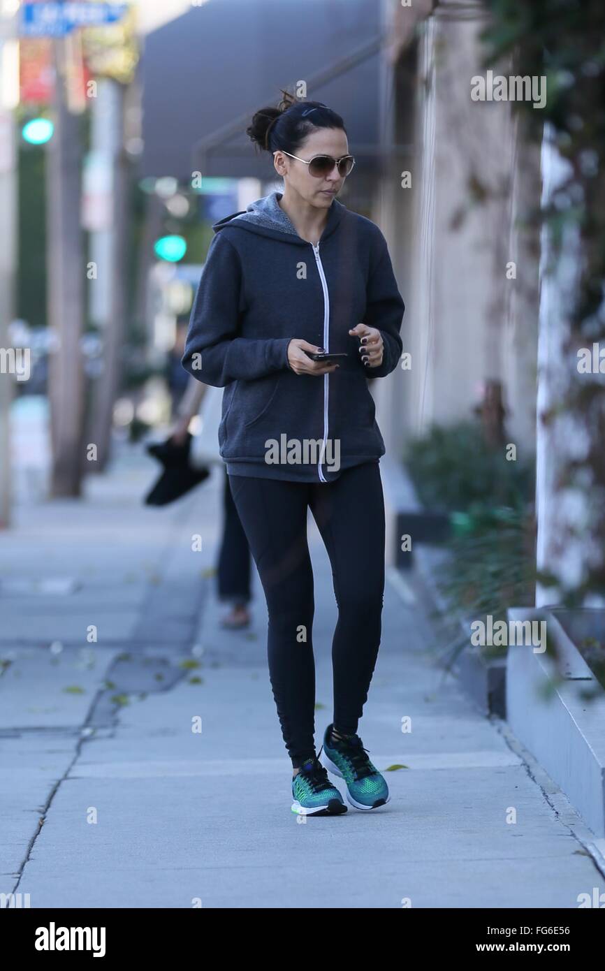 Luciana Barroso heads to the gym in West Hollywood Featuring: Luciana