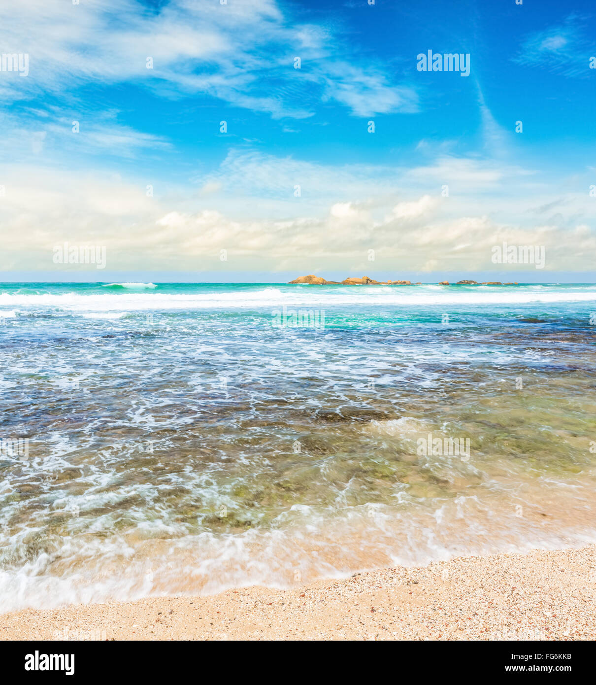 View of the Indian ocean Stock Photo - Alamy