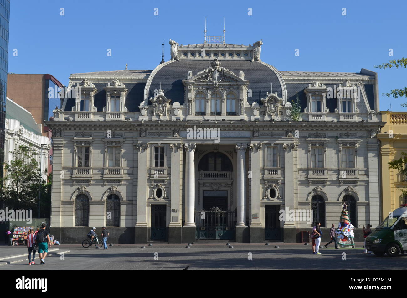 The Correo Central (central post office), in the Plaza de Armas, Santiago, Chile Stock Photo