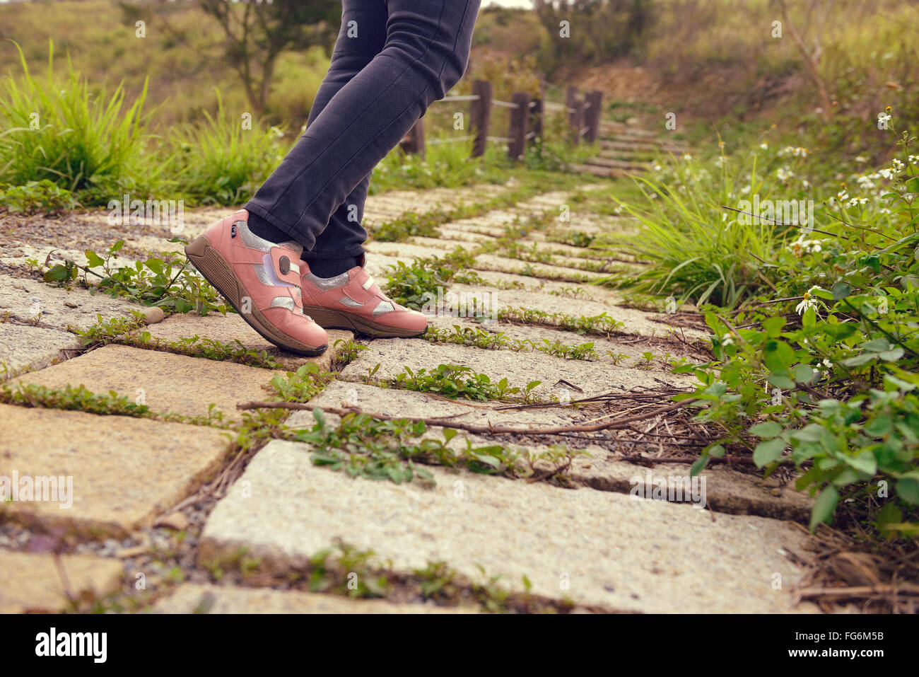 walk use your shoes Stock Photo Alamy