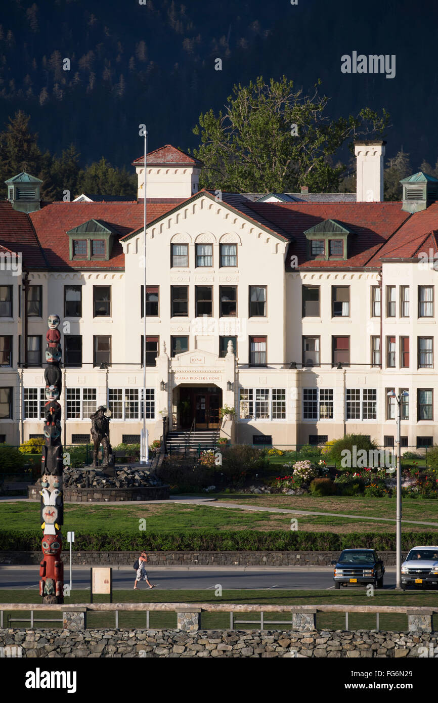 The Alaska Pioneers Home, Sitka, Southeast Alaska, USA, Summer Stock Photo Alamy