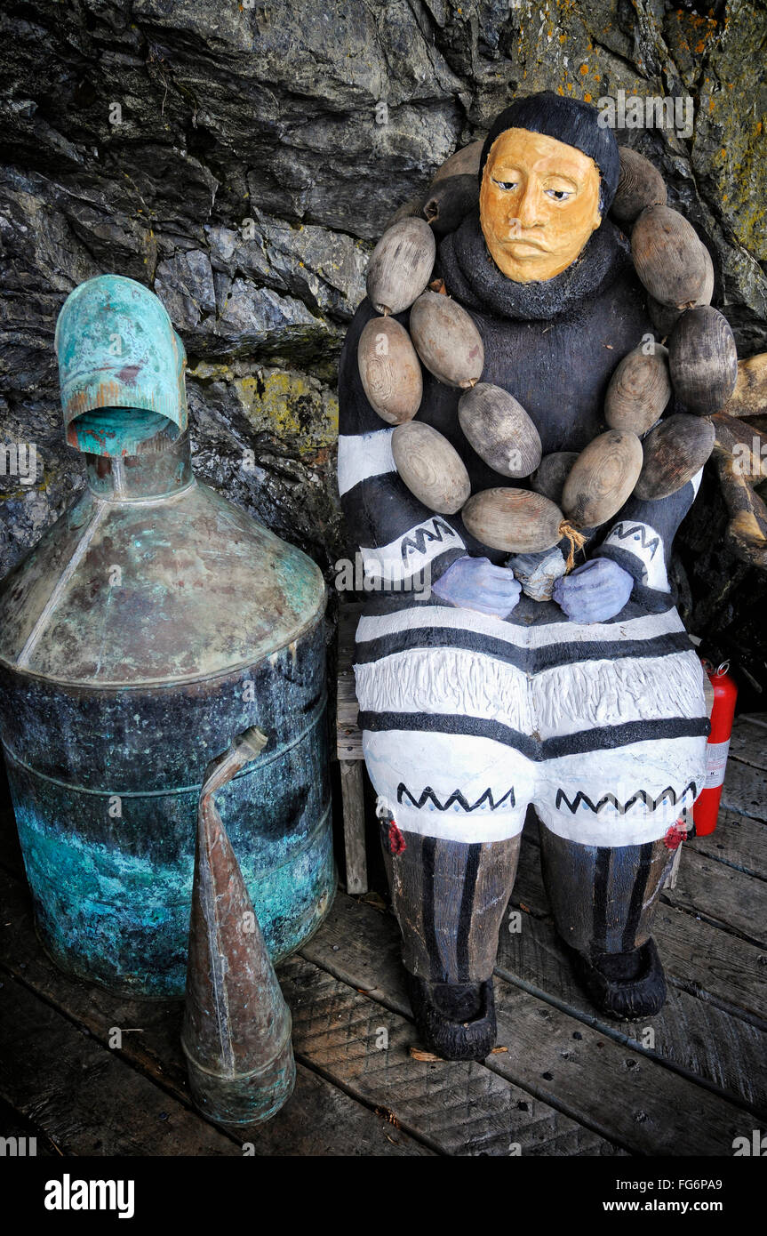 Sculptures made from metal and wood adorn the boardwalk at The Saltry