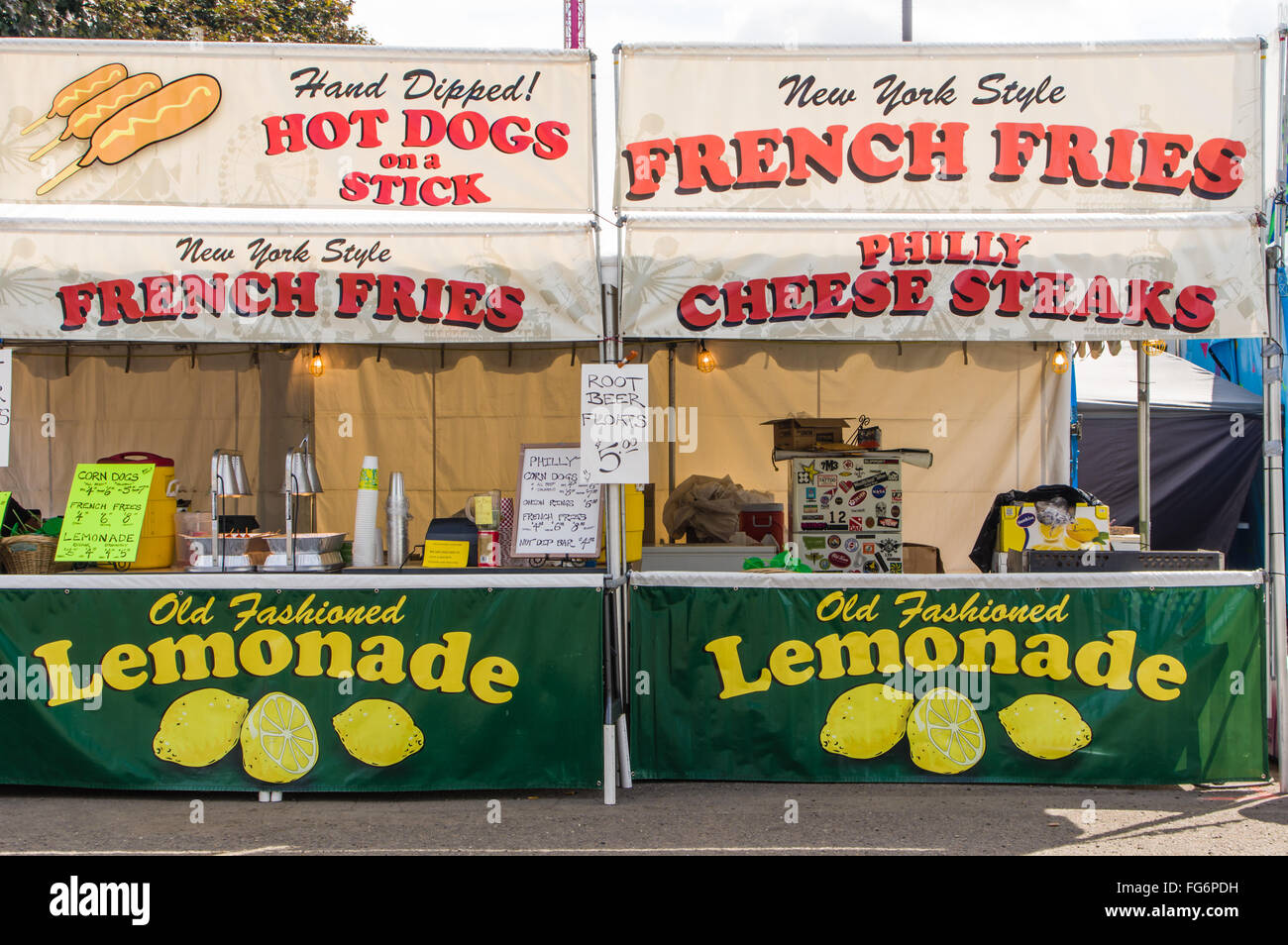 Lemonade drink stall at the Clackamas County Fair, Canby, Oregon Stock Photo