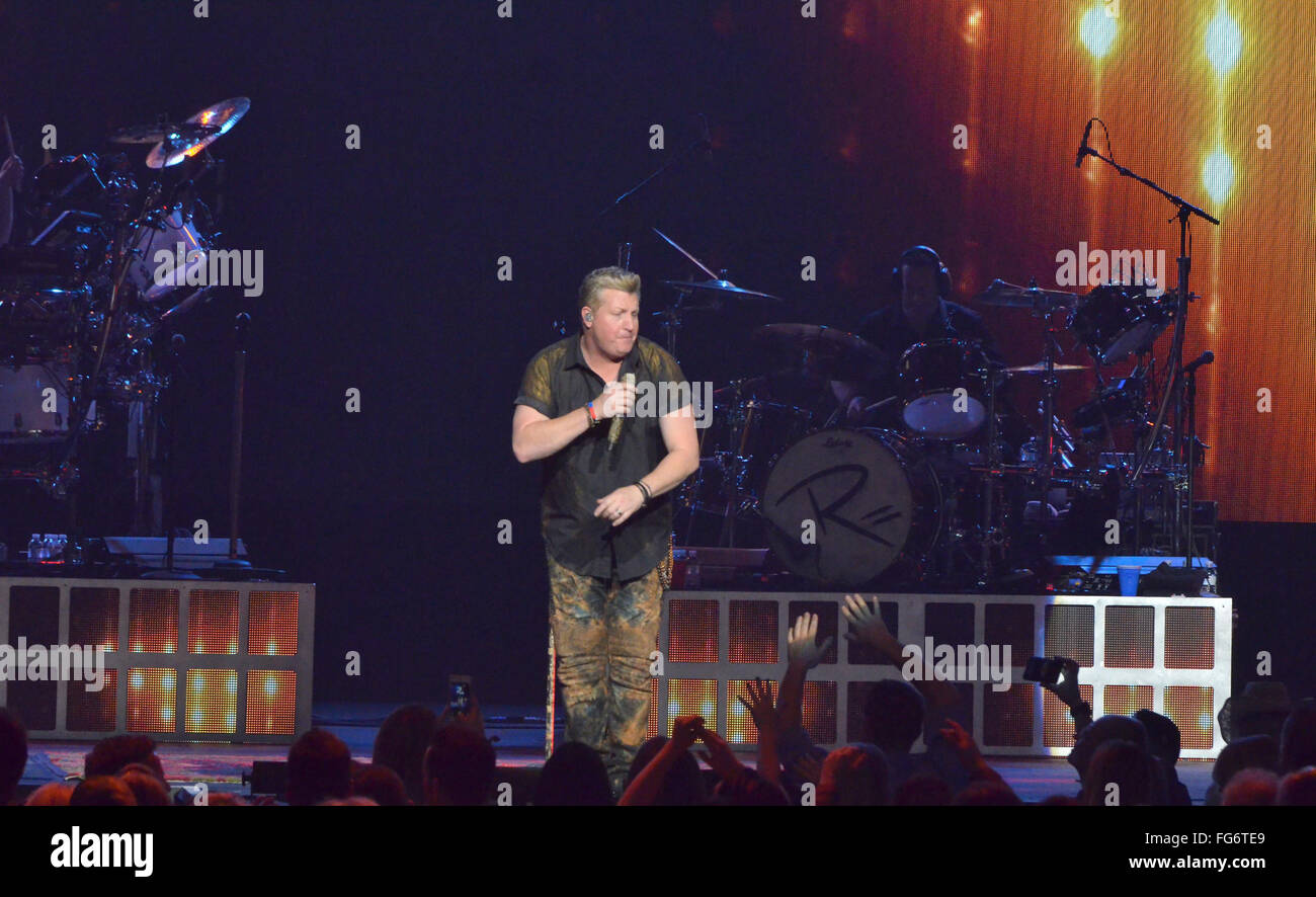 Las Vegas, Nevada, USA. 17th Feb, 2016. Singer Gary LeVox, lead