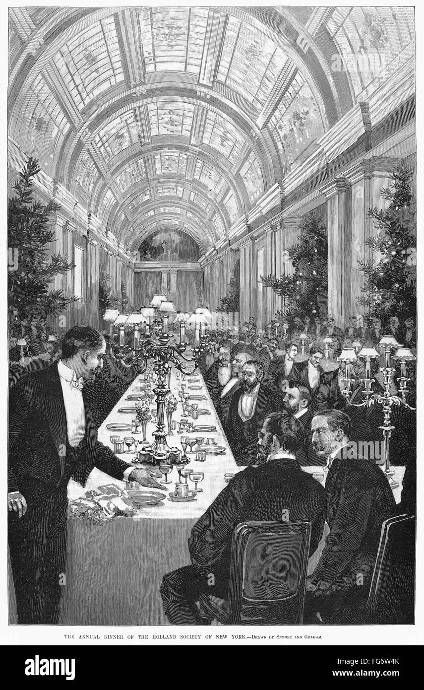 NEW YORK HOLLAND SOCIETY. /nThe annual dinner of the Holland Society