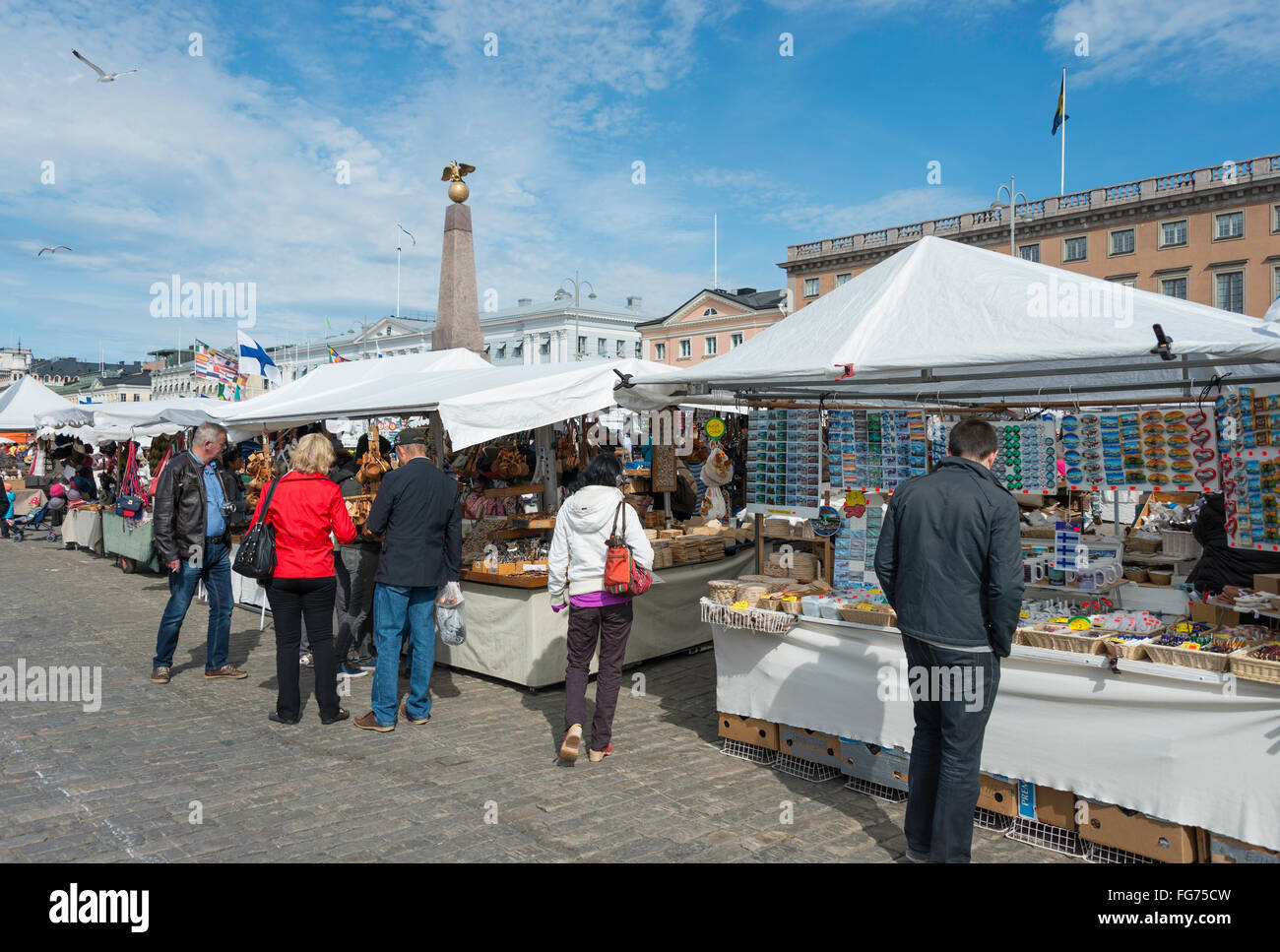 Souvenir and craft stalls, Market Square (Kauppatori), Helsinki
