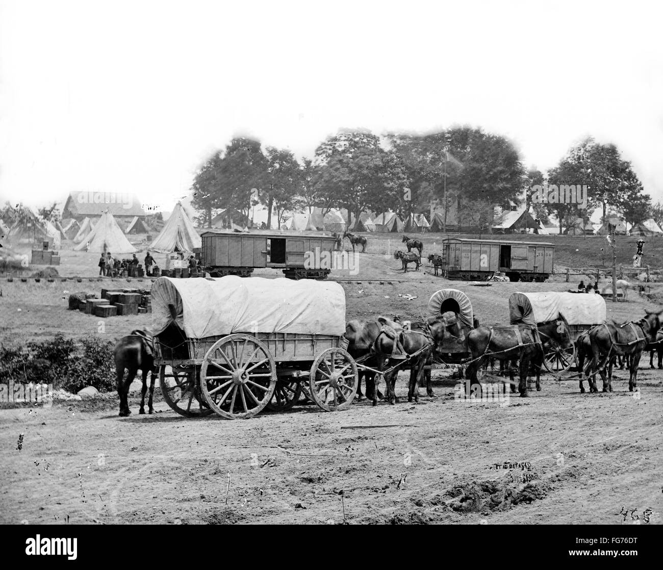 CIVIL WAR : HEADQUARTERS./nHeadquarters of General George McClellan ...